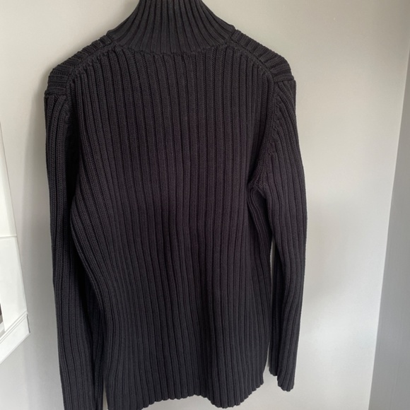 Kenneth Cole mock neck sweater black size large - Picture 2 of 8